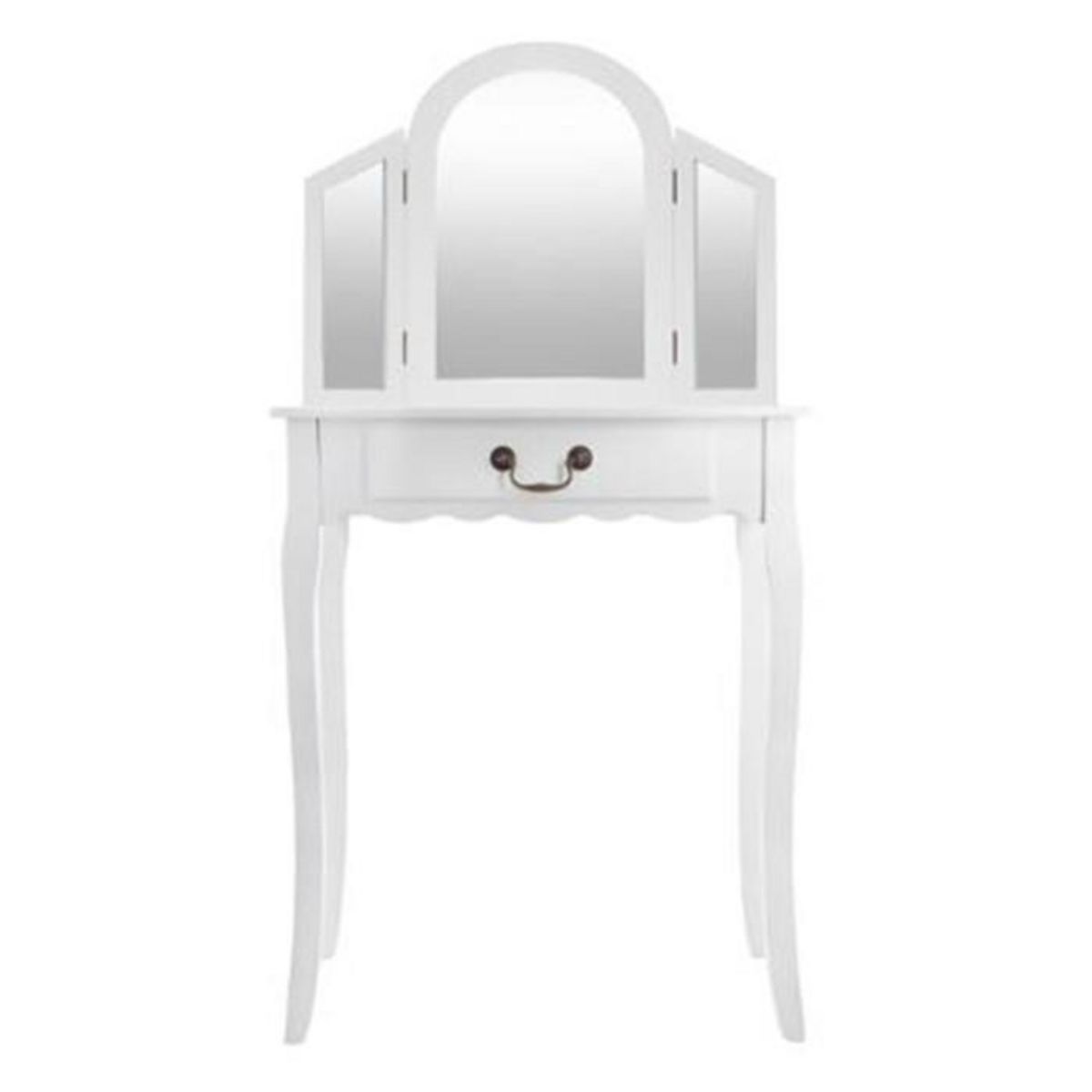 ATMOSPHERA Coiffeuse Moderne  Aurell  128cm Blanc