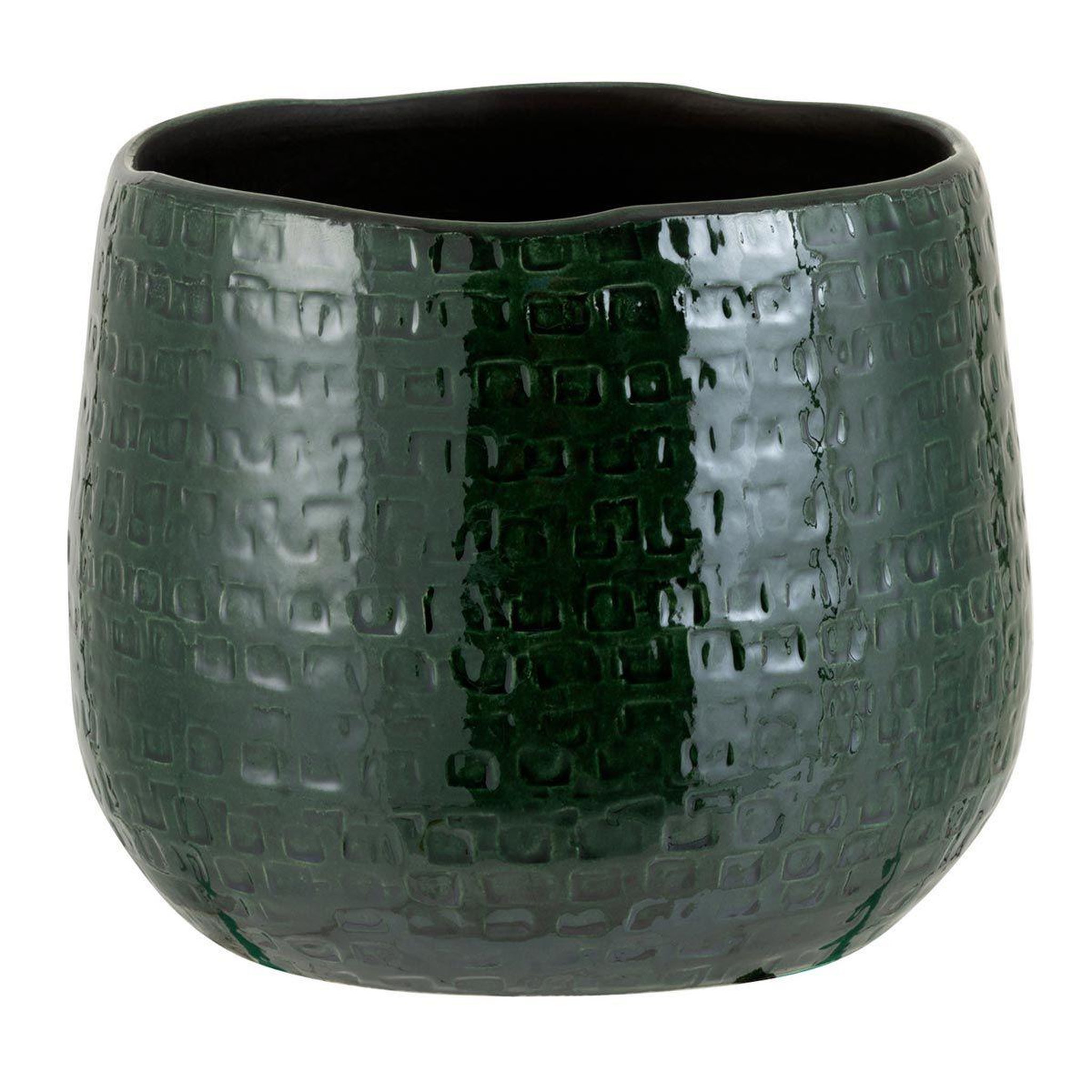 Voir la diapositive 1 : J-LINE Cache-pot design  ceramika  18cm vert