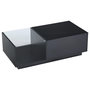 Voir la diapositive 5 : MERAX Table Basse Avec 1 Plateau Réglable Et LED 100 X 50 X 46.5cm