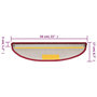 Voir la diapositive 2 : VIDAXL Tapis d'escalier 10 pcs 56x17x3 cm Rouge bordeaux