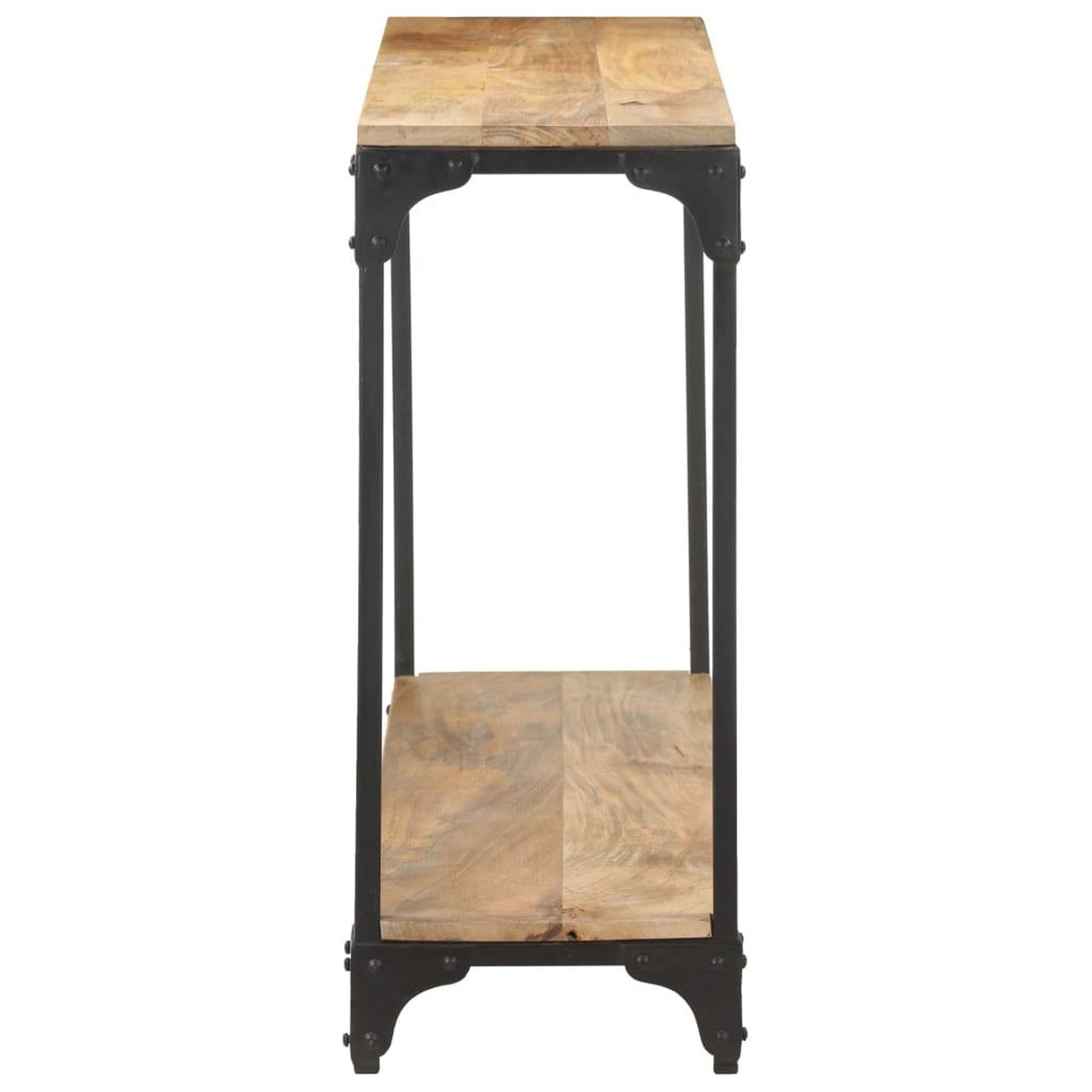 Voir la diapositive 3 : VIDAXL Table console 110x30x75 cm Bois de manguier massif