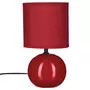 ATMOSPHERA Lampe à Poser Céramique  Boule  24cm Rouge