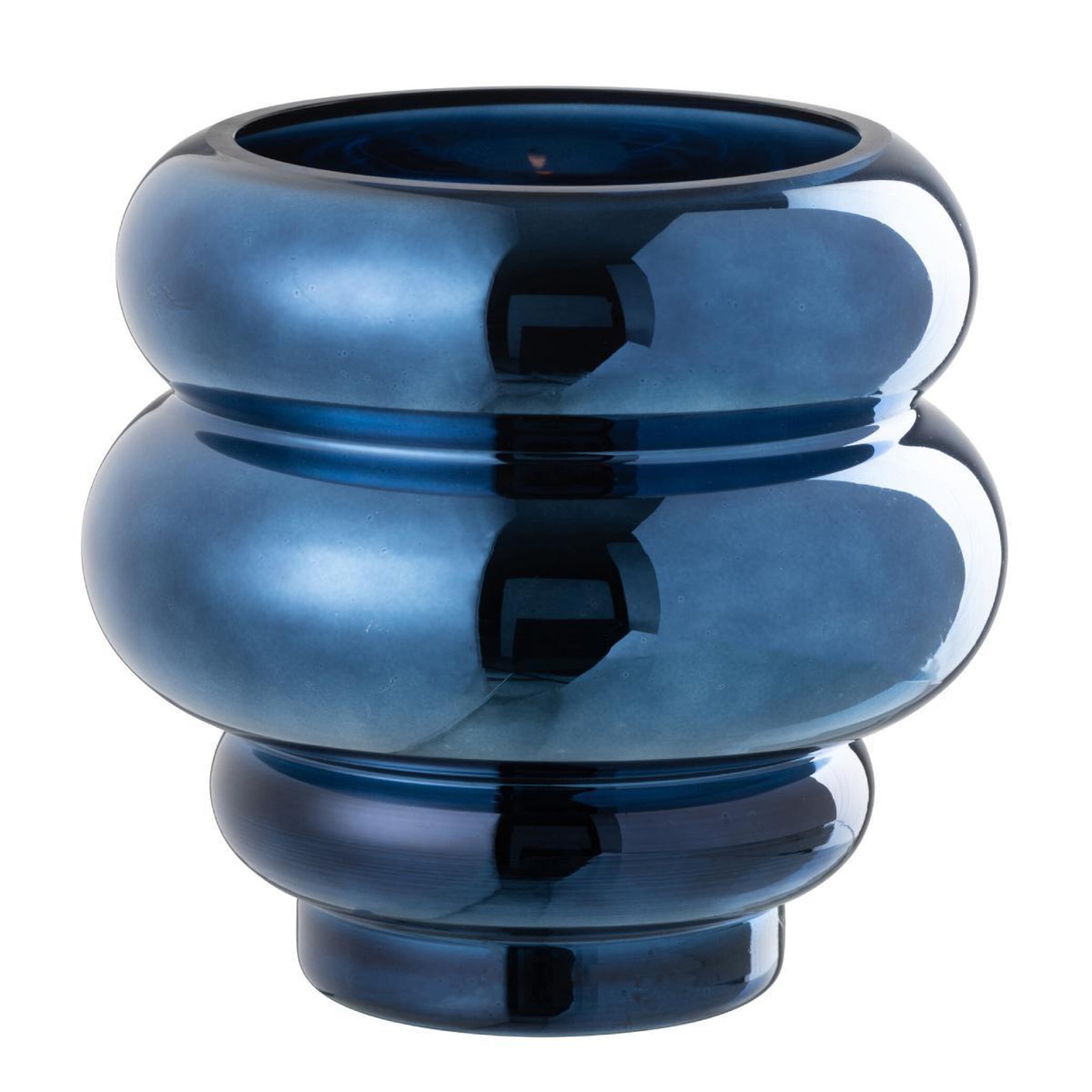 Voir la diapositive 2 : J-LINE Photophore design  cléa  20cm bleu