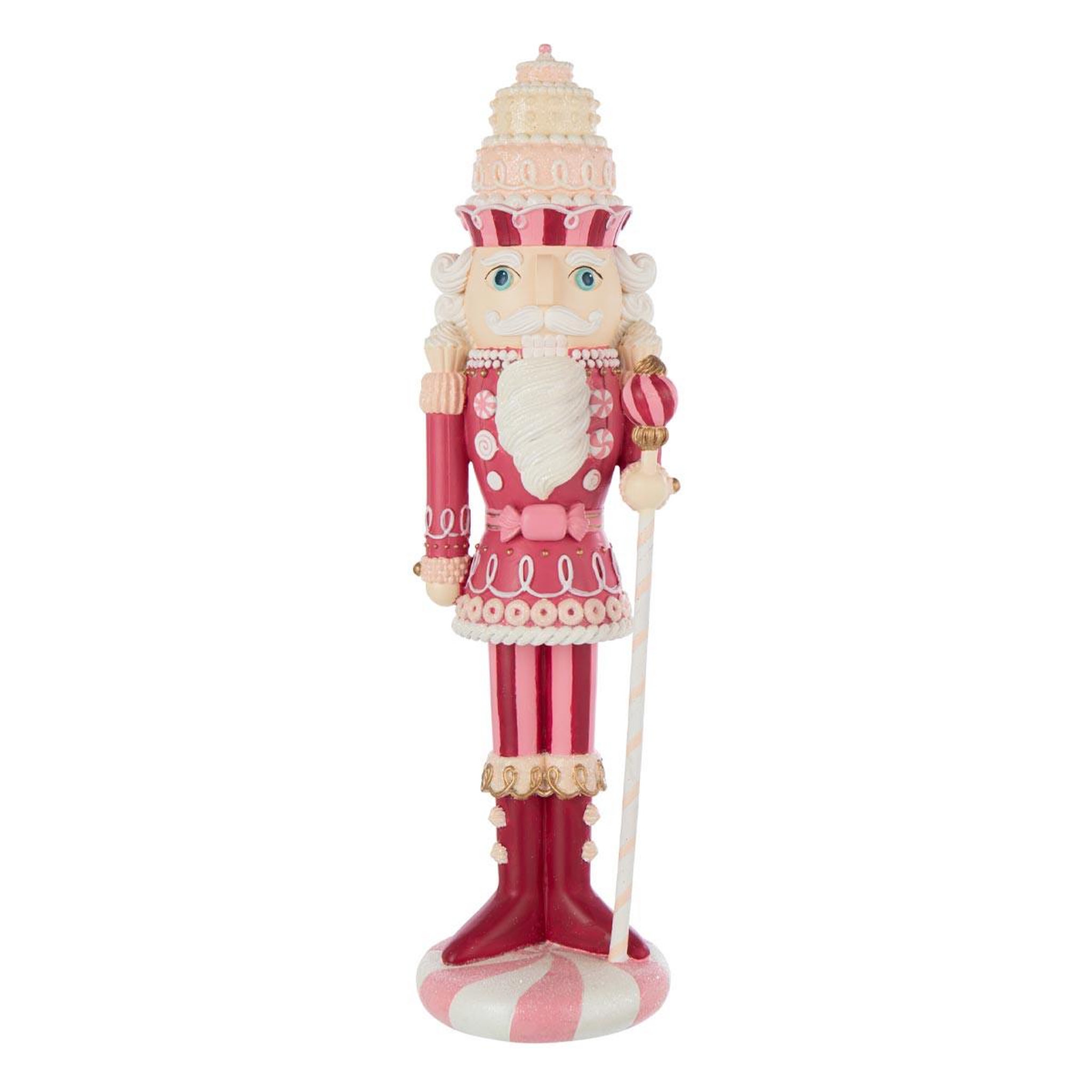 J-LINE Casse-noisette déco  bonbon  55cm rose