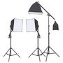 Voir la diapositive 3 : VIDAXL Kit de studio photo avec eclairage toile de fond et reflecteur