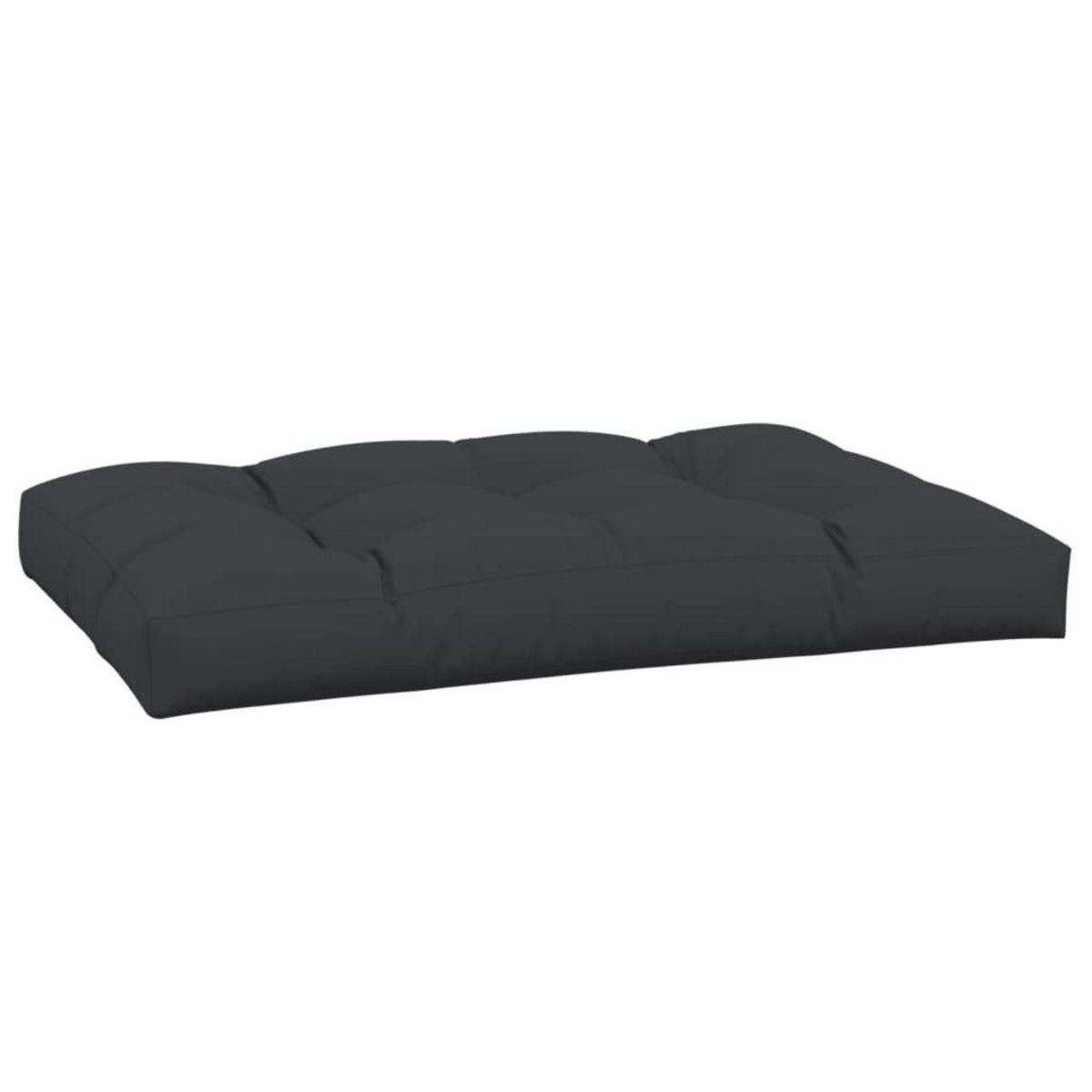 VIDAXL Coussin de palette noir 120x80x12 cm tissu