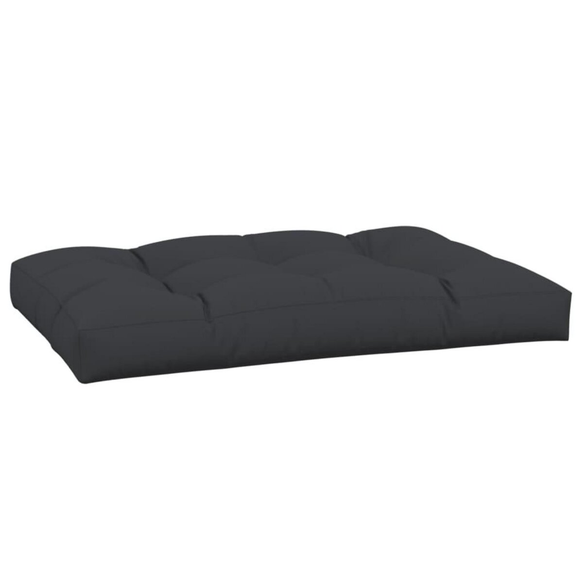 VIDAXL Coussin de palette noir 120x80x12 cm tissu