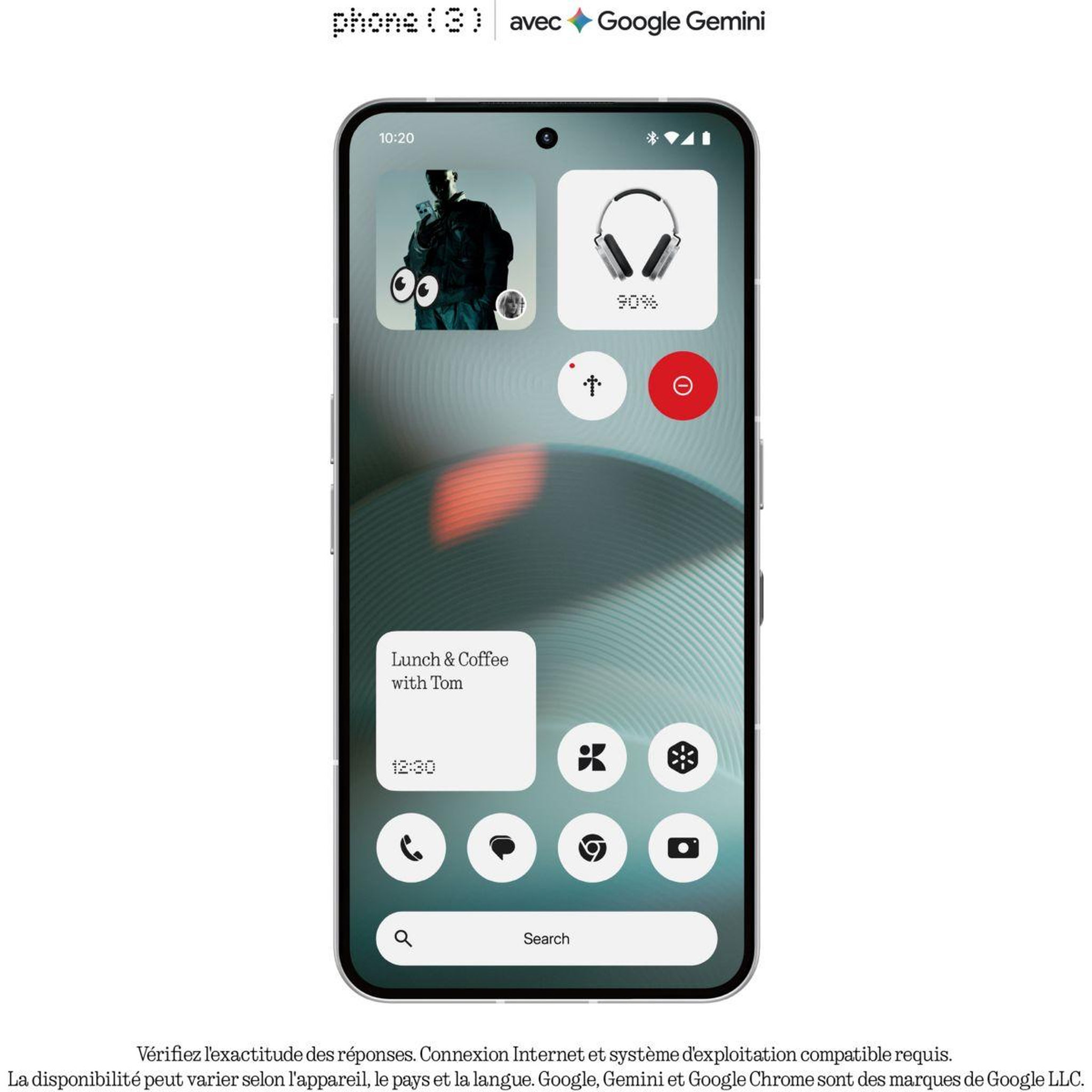 Voir la diapositive 3 : NOTHING Smartphone Phone 3 Blanc 256Go 5G