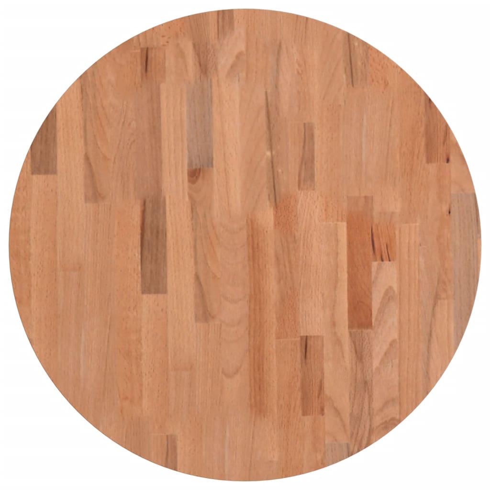Voir la diapositive 2 : VIDAXL Dessus de table Ø60x4 cm rond bois massif de hetre