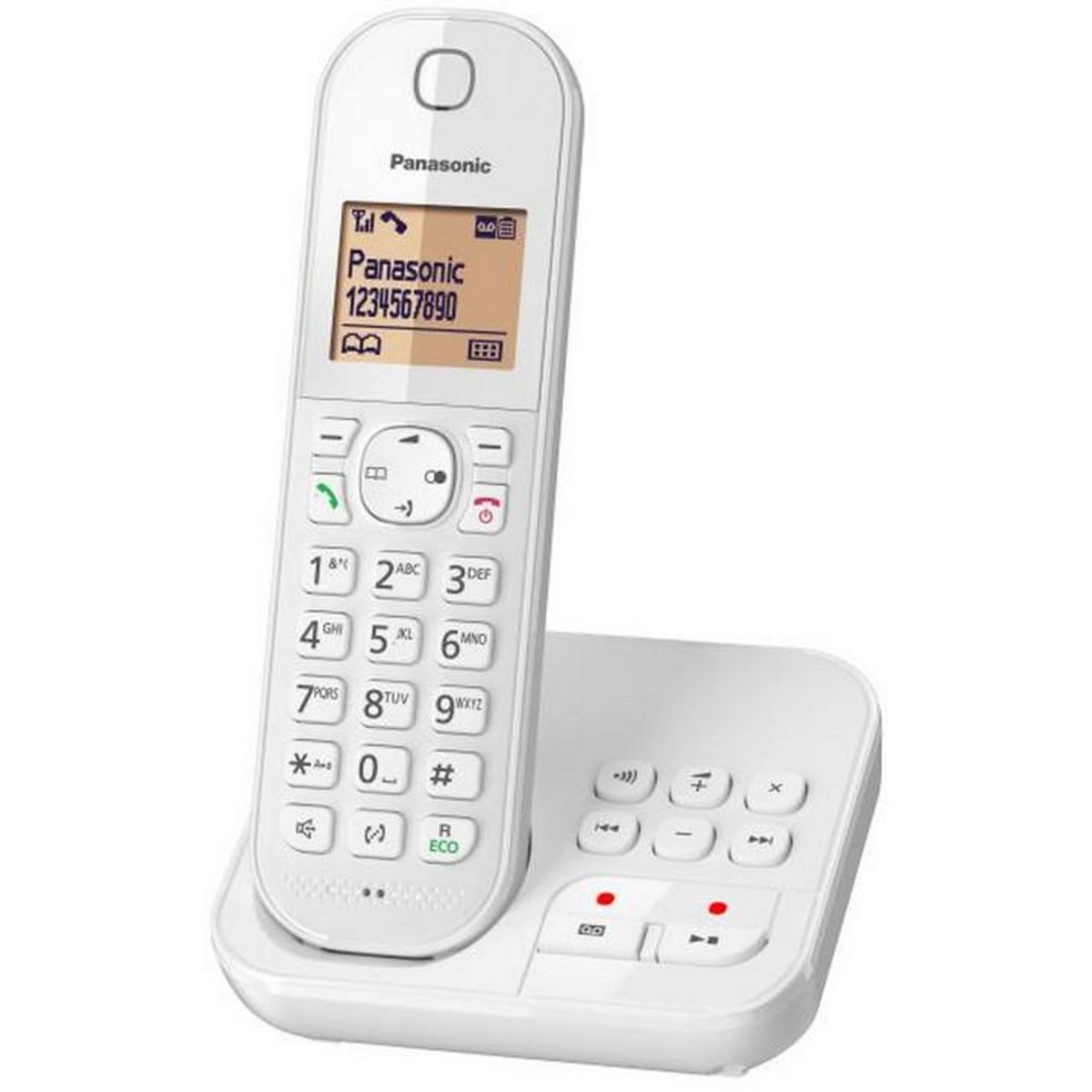 PANASONIC Téléphone sans fil dect blanc avec répondeur - kxtgc420frw