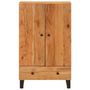 Voir la diapositive 3 : VIDAXL Buffet haut avec tiroir 60x33x100cm bois massif d'acacia et fer