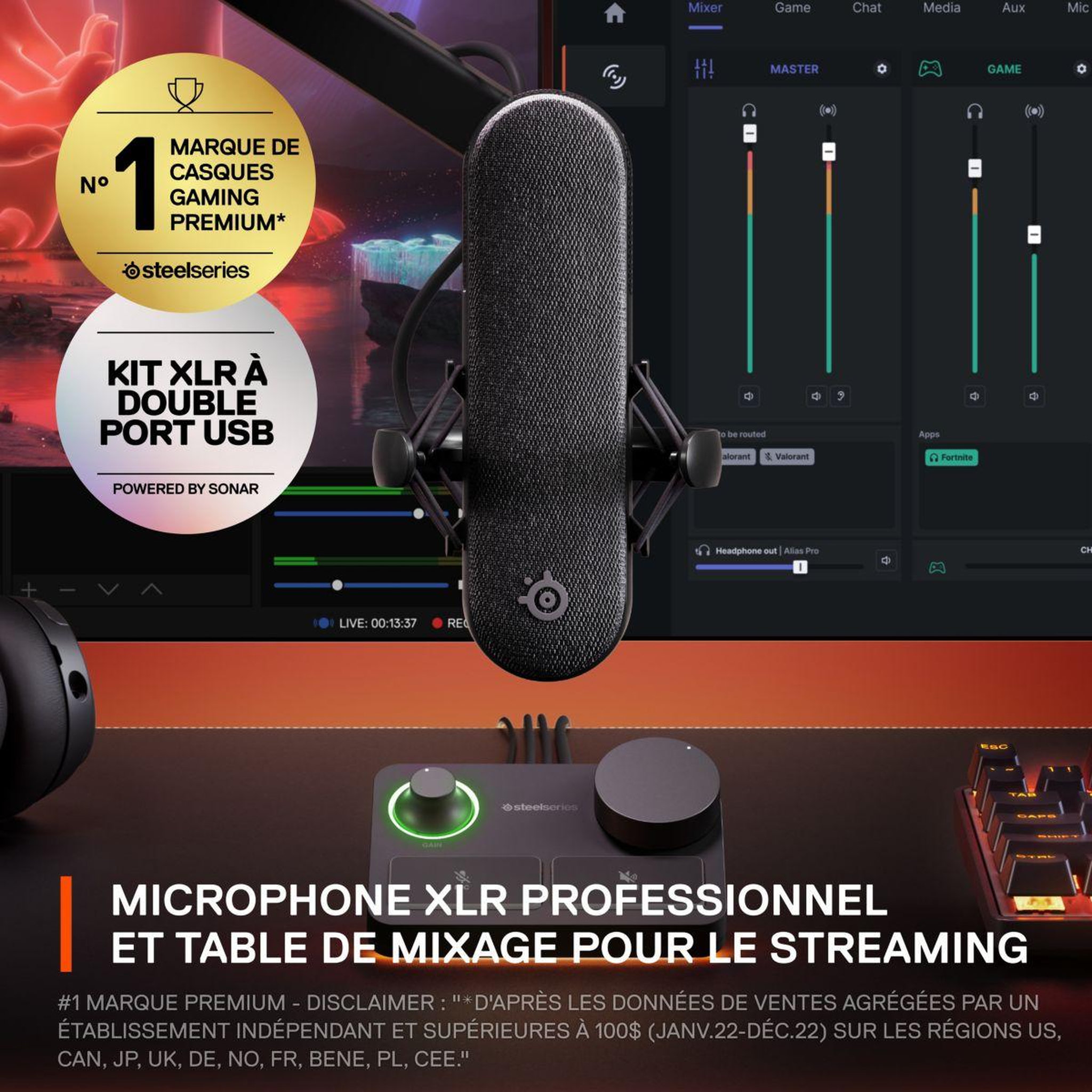Voir la diapositive 2 : STEEL SERIES Micro Gamer ALIAS PRO