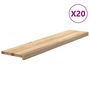 Voir la diapositive 2 : VIDAXL Marches d'escalier 20 pcs non traite bois de chene massif