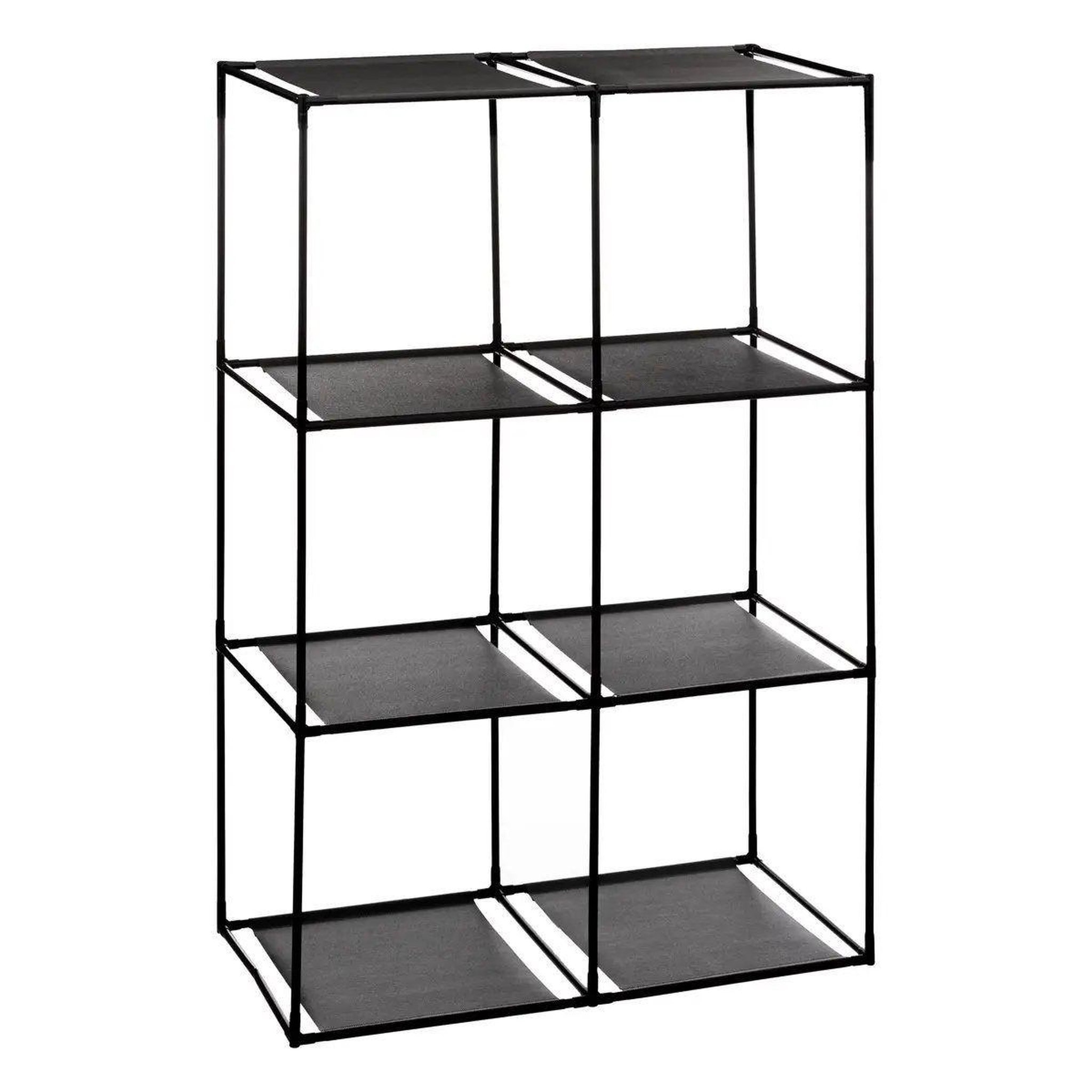 Voir la diapositive 2 : Paris Prix Étagère & 6 boîtes de rangement  module  98cm noir