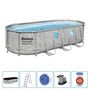 Voir la diapositive 2 : BESTWAY Bestway Ensemble de piscine Power Steel Swim Vista 549x274x122 cm