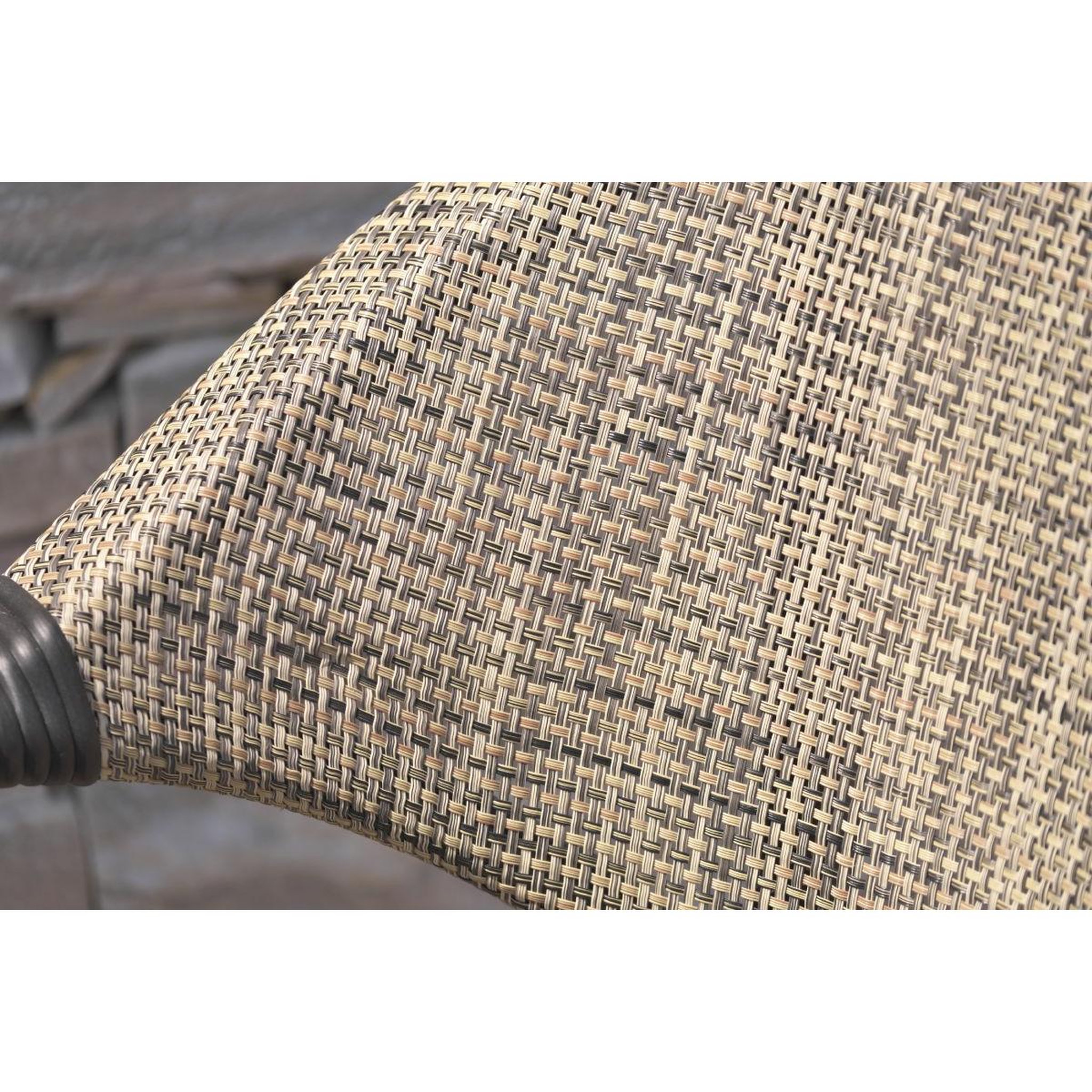 Voir la diapositive 3 : DCB GARDEN Lot de 2 Fauteuils de Jardin Empilables  Ushuaia  85cm Marron
