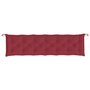 Voir la diapositive 4 : VIDAXL Coussin de banc de jardin rouge bordeaux 200x50x7 cm