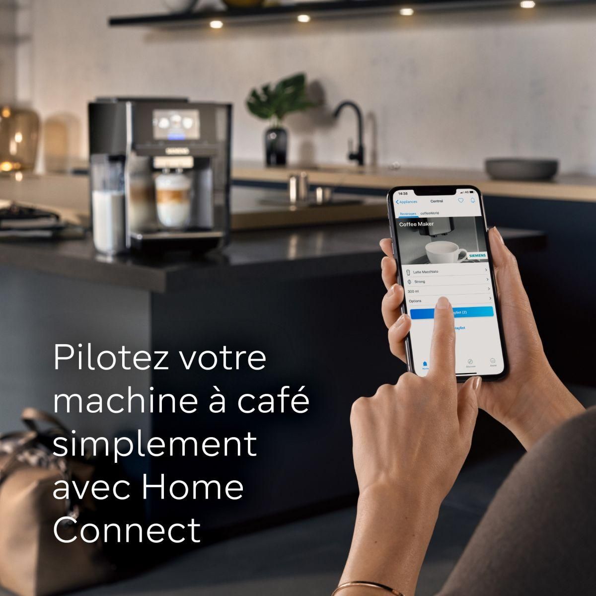 Siemens Expresso Broyeur EQ700 integral Inox Silver/Noir TQ713R03