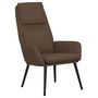 Voir la diapositive 2 : VIDAXL Chaise de relaxation Marron Tissu