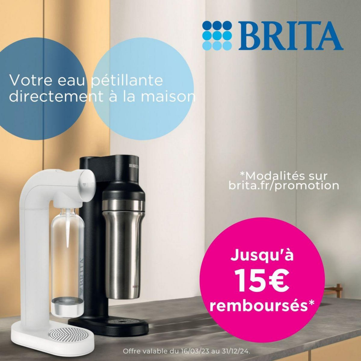 Brita Machine à soda sodaone + carafe + 3 bouteilles