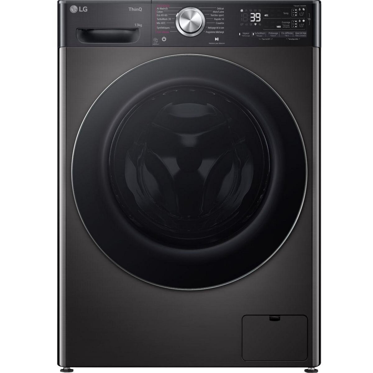 LG Lave linge hublot à induction F82D13WHS , 8 kg, 1200 T/min, B pas cher 