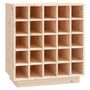 Voir la diapositive 2 : VIDAXL Armoire a vin 55,5x34x61 cm Bois de pin massif