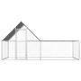 Voir la diapositive 2 : VIDAXL Poulailler 4 x 2 x 2 m Acier galvanise