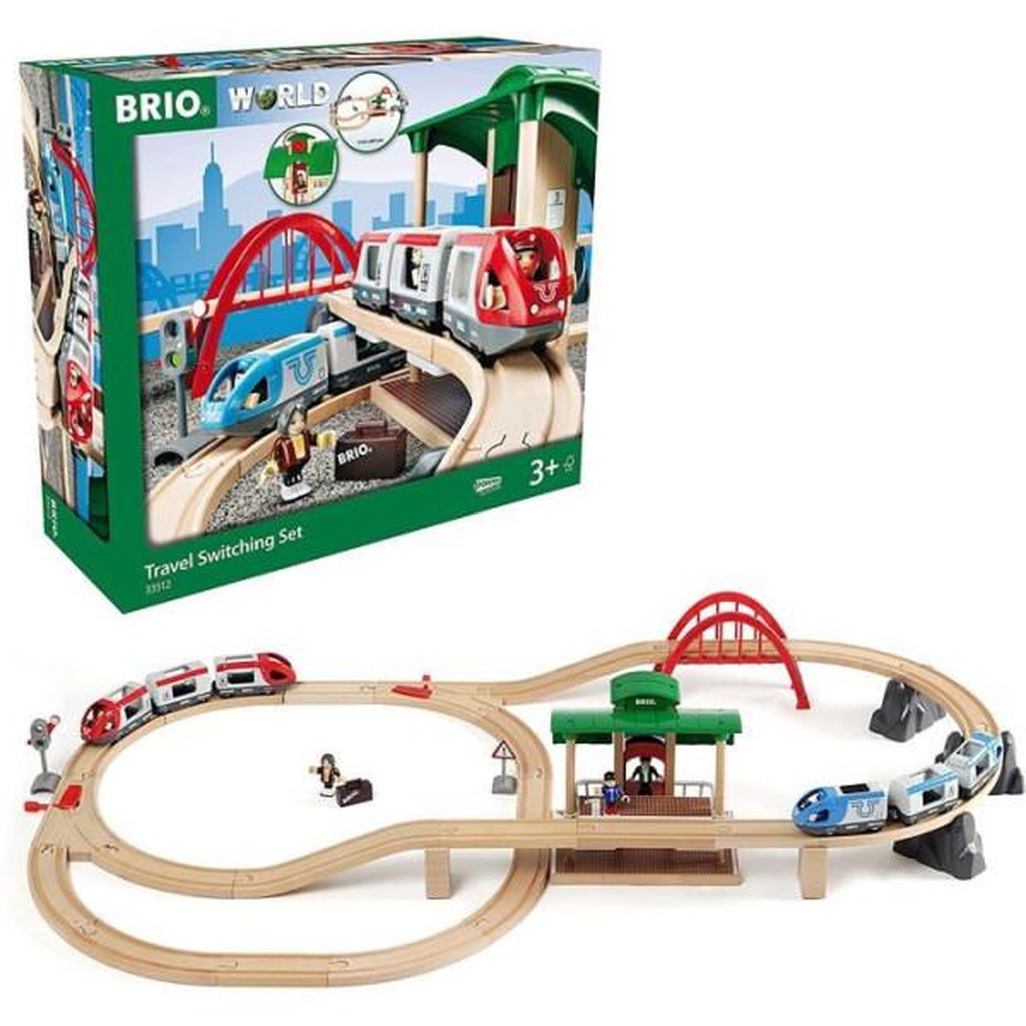 Voir la diapositive 3 : Brio Brio World Circuit Plateforme Voyageurs - Coffret complet 42 pieces - Circuit de train en bois - Ravensburger - Des 3 ans - 3351