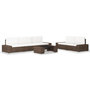 Voir la diapositive 1 : VIDAXL Salon de jardin 6 pcs Resine tressee Marron