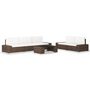 Voir la diapositive 1 : VIDAXL Salon de jardin 6 pcs Resine tressee Marron