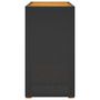 Voir la diapositive 5 : VIDAXL Table d appoint de jardin dessus en bois noir 100x40x75 cm