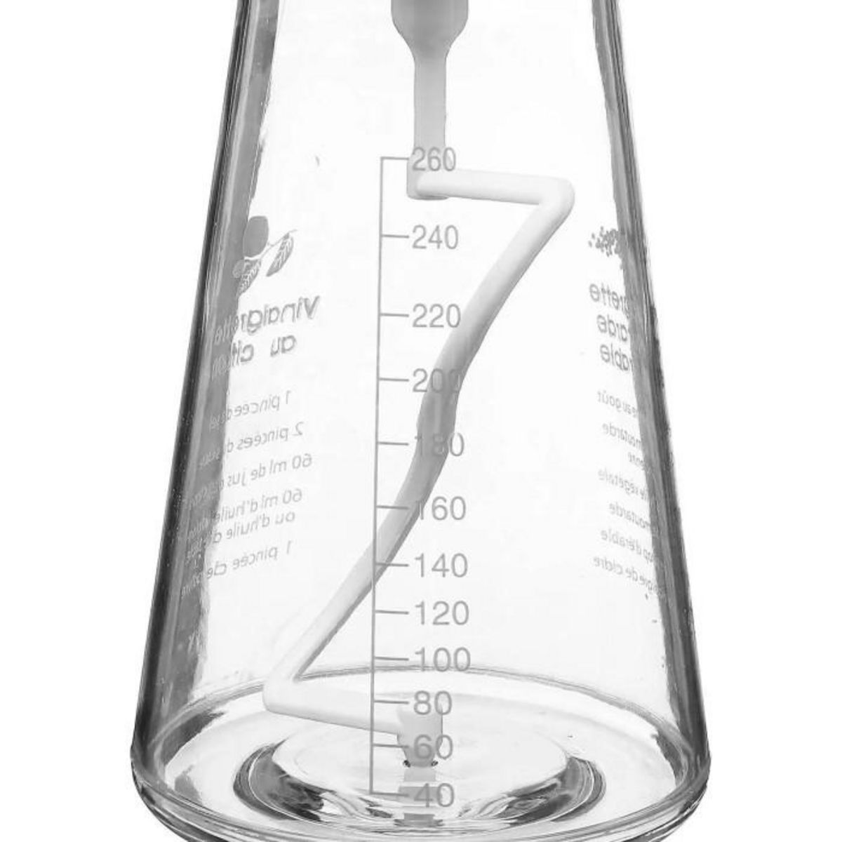 FIVE Mélangeur Vinaigrette  Easy  20cm Blanc & Gris