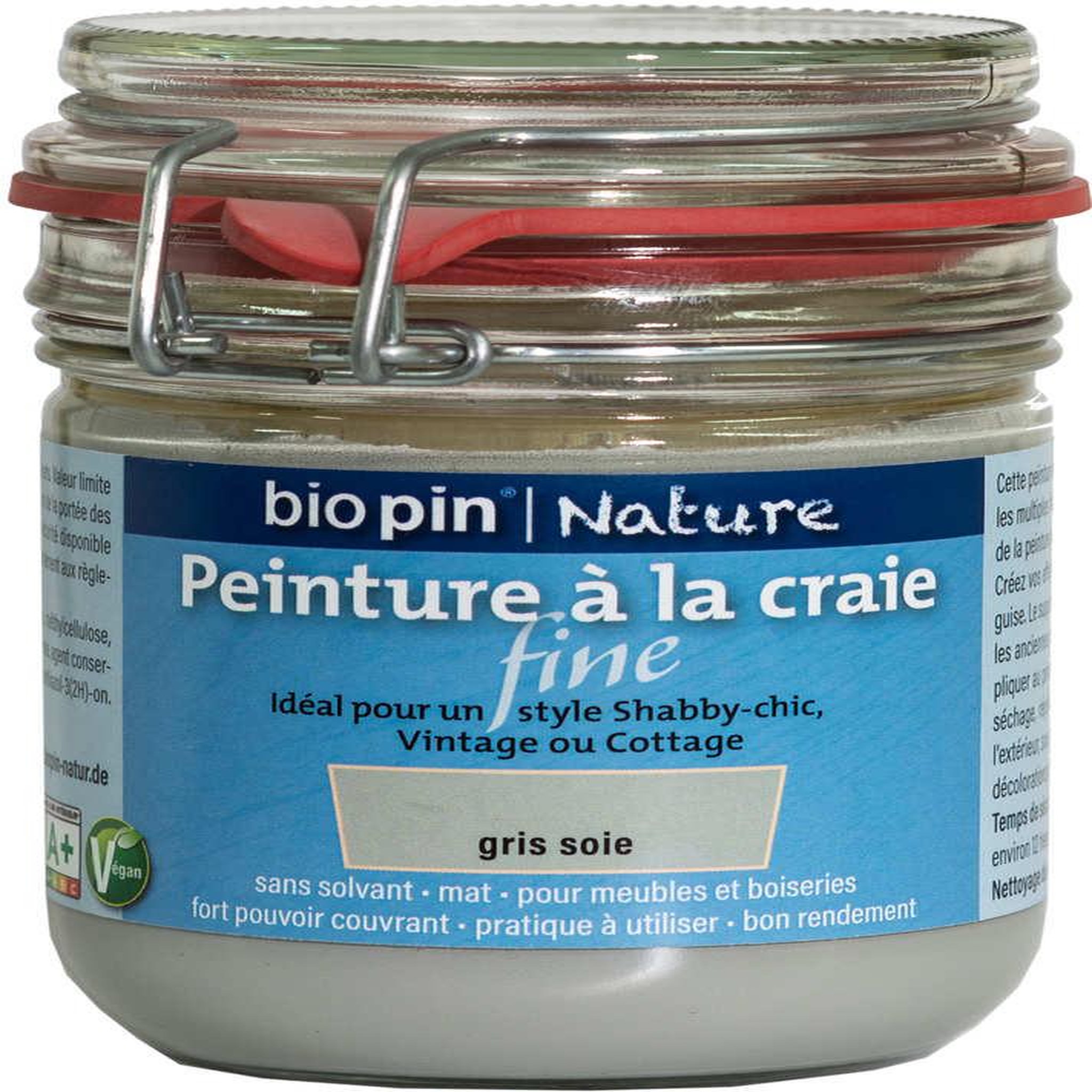 CENTRALE BRICO Peinture naturelle à la craie fine 0,325 l - gris soie
