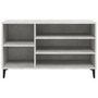 Voir la diapositive 5 : VIDAXL Armoire a chaussures Gris beton 102x36x60 cm Bois d'ingenierie
