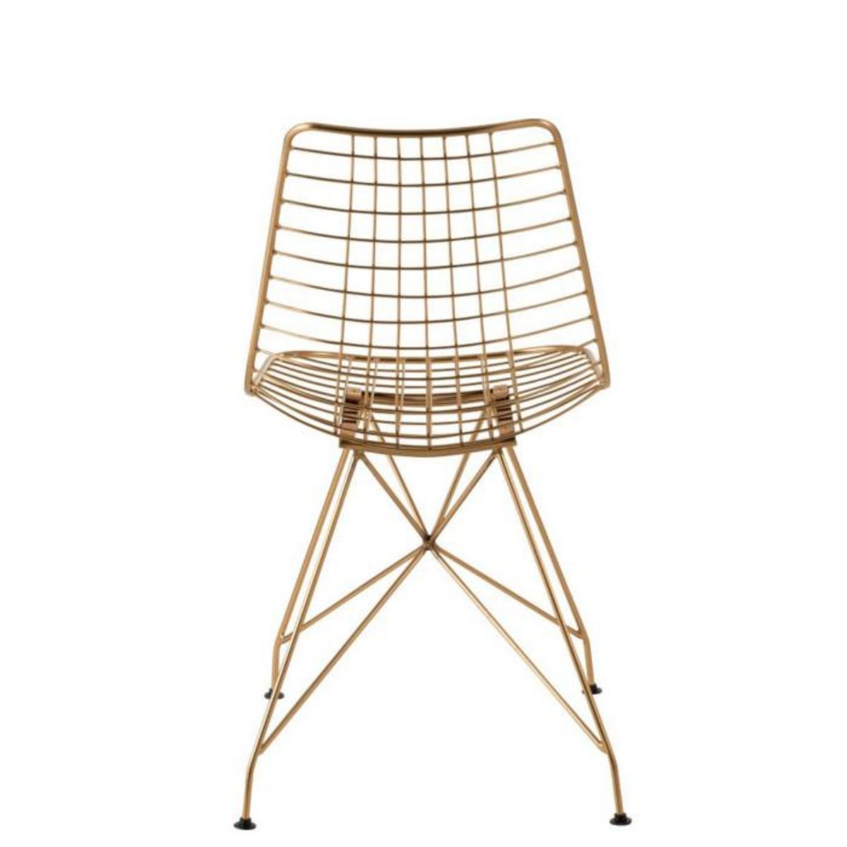 Paris Prix Chaise Design en Métal  Charlotte  84cm Or