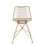 Voir la diapositive 4 : Paris Prix Chaise Design en Métal  Charlotte  84cm Or