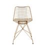 Voir la diapositive 4 : Paris Prix Chaise Design en Métal  Charlotte  84cm Or