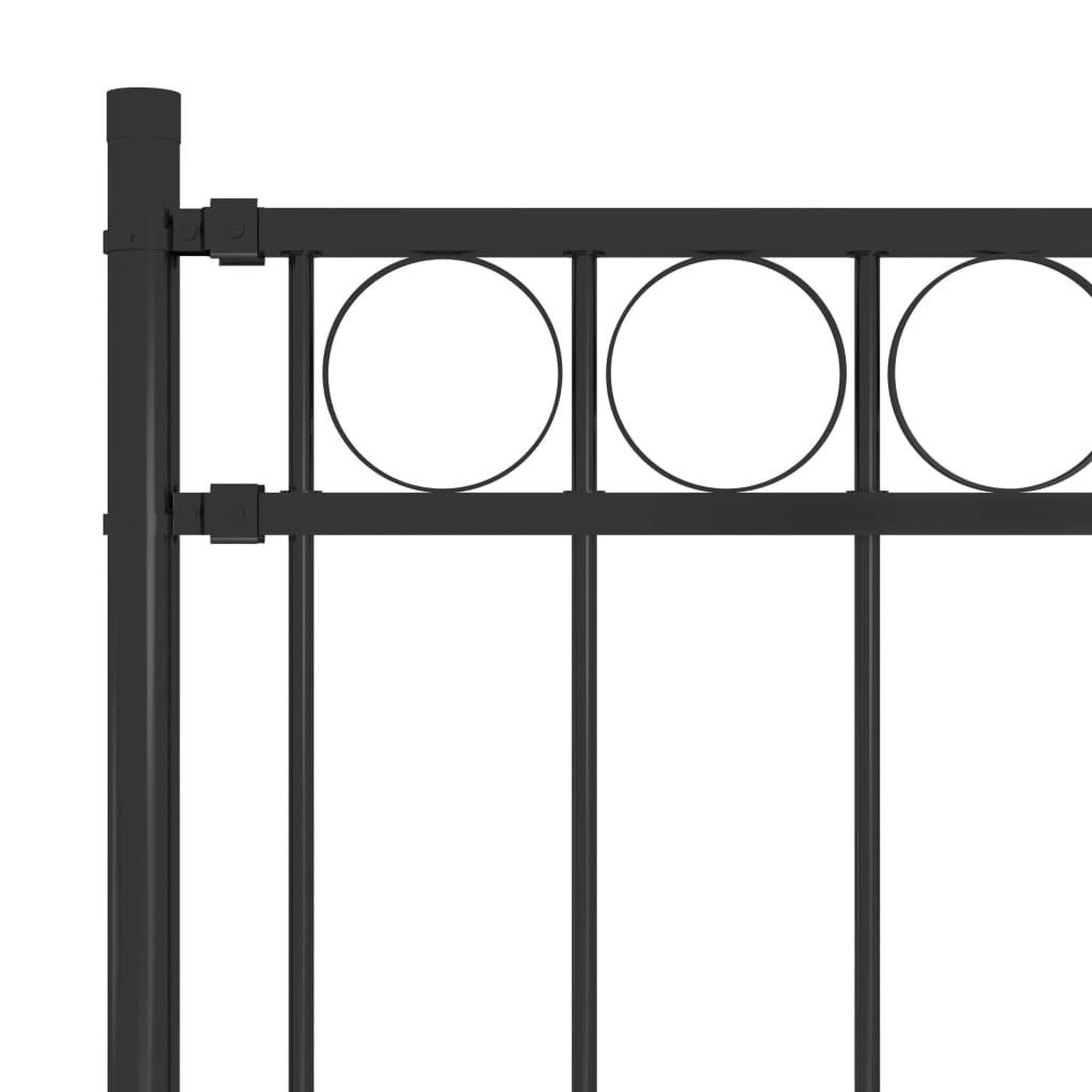 Voir la diapositive 3 : VIDAXL Cloture de jardin Acier 1,7x1,2 m Noir