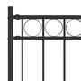 Voir la diapositive 3 : VIDAXL Cloture de jardin Acier 1,7x1,2 m Noir