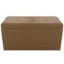 Voir la diapositive 2 : Paris Prix Banquette Coffre  Prunille  85cm Taupe