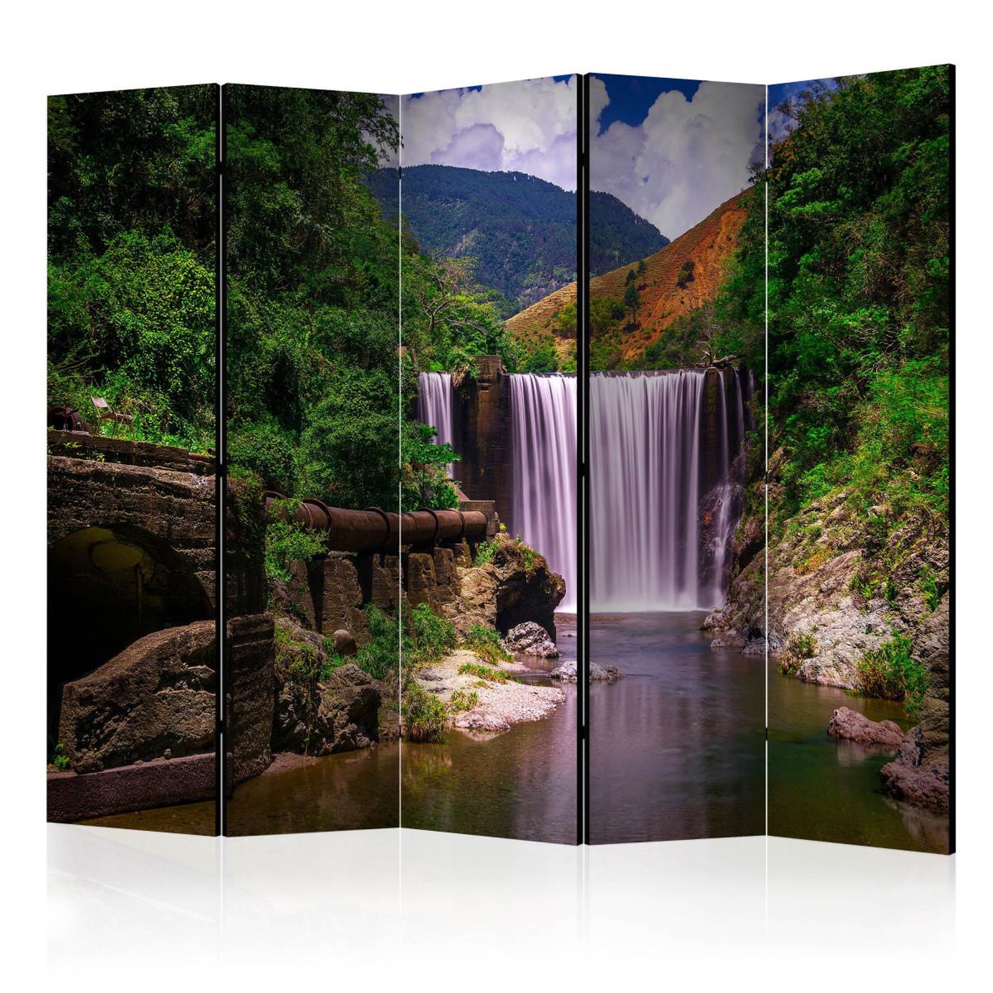 Paris Prix Paravent 5 volets  reggae falls  172x225cm