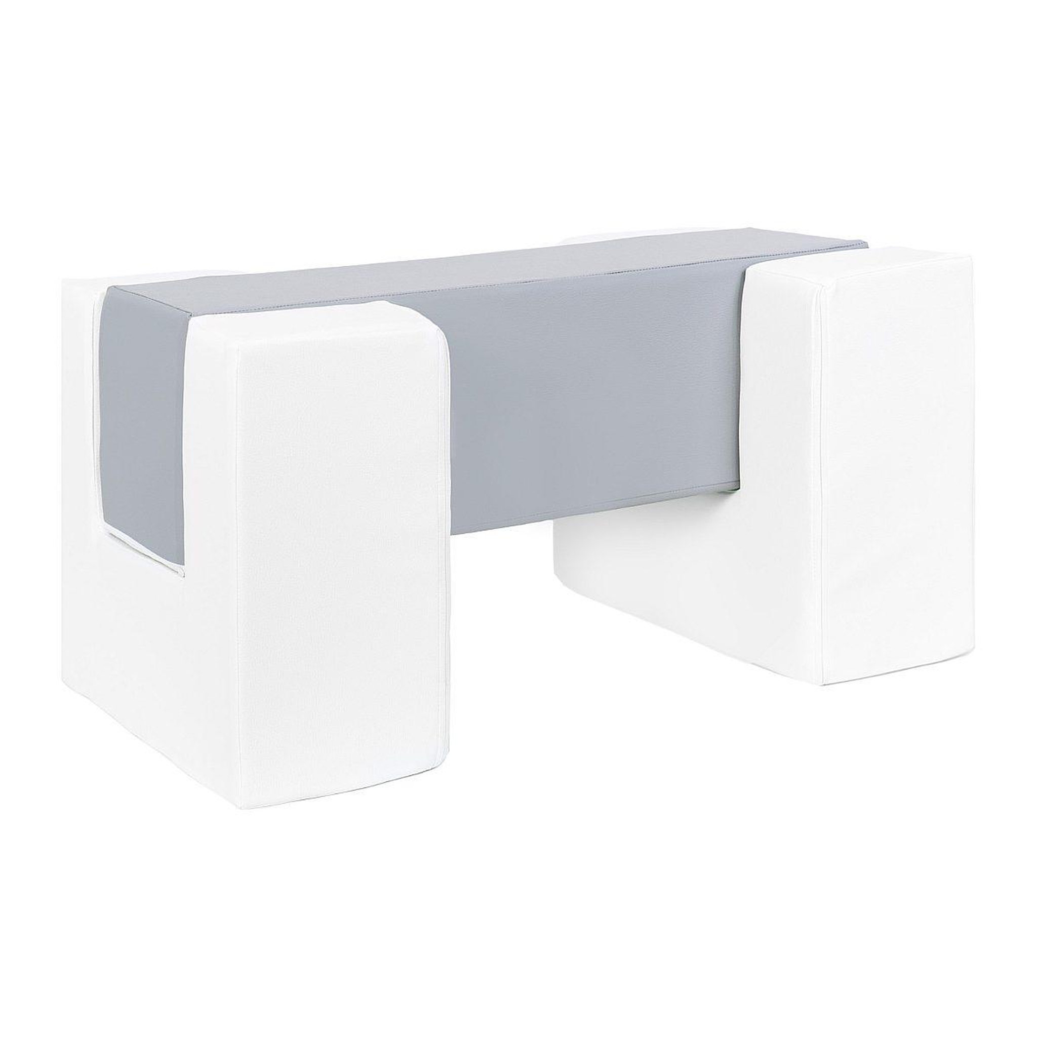VELINDA Blocs en mousse blanc gris