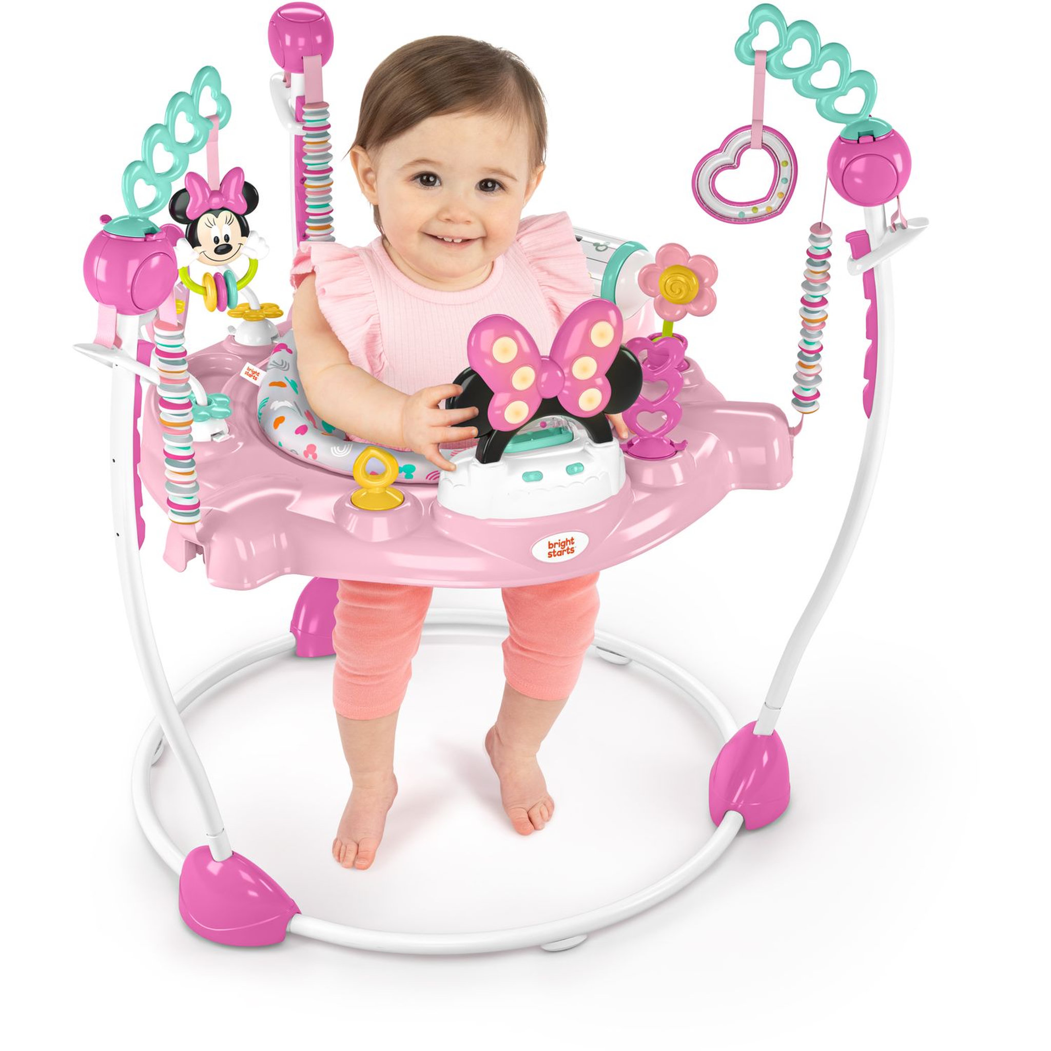 Voir la diapositive 4 : Bright Starts Aire d'Éveil à Rebonds Minnie Mouse 