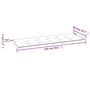 Voir la diapositive 6 : VIDAXL Coussin de banc de jardin creme 150x50x3 cm tissu oxford