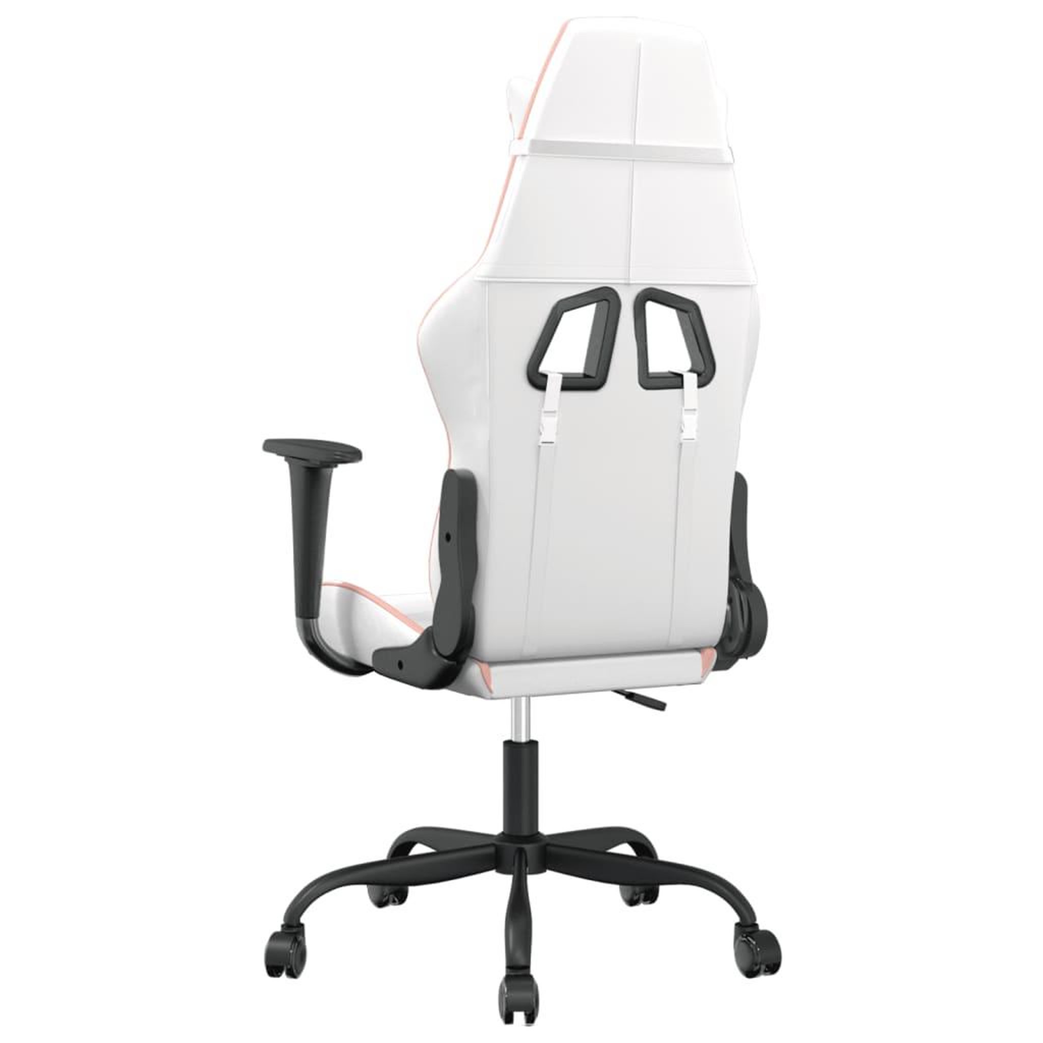 Voir la diapositive 5 : VIDAXL Chaise de jeu de massage Blanc et rose Similicuir