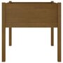 Voir la diapositive 5 : VIDAXL Jardinieres 2 pcs Marron miel 70x70x70 cm Bois de pin massif