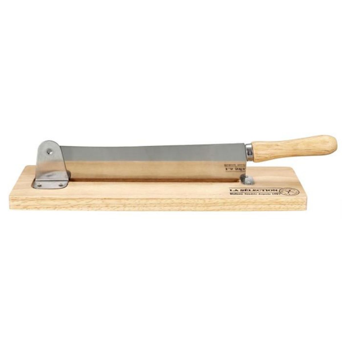 Paris Prix Trancheuse à Pain Bois & Inox  2 en 1  37cm Naturel