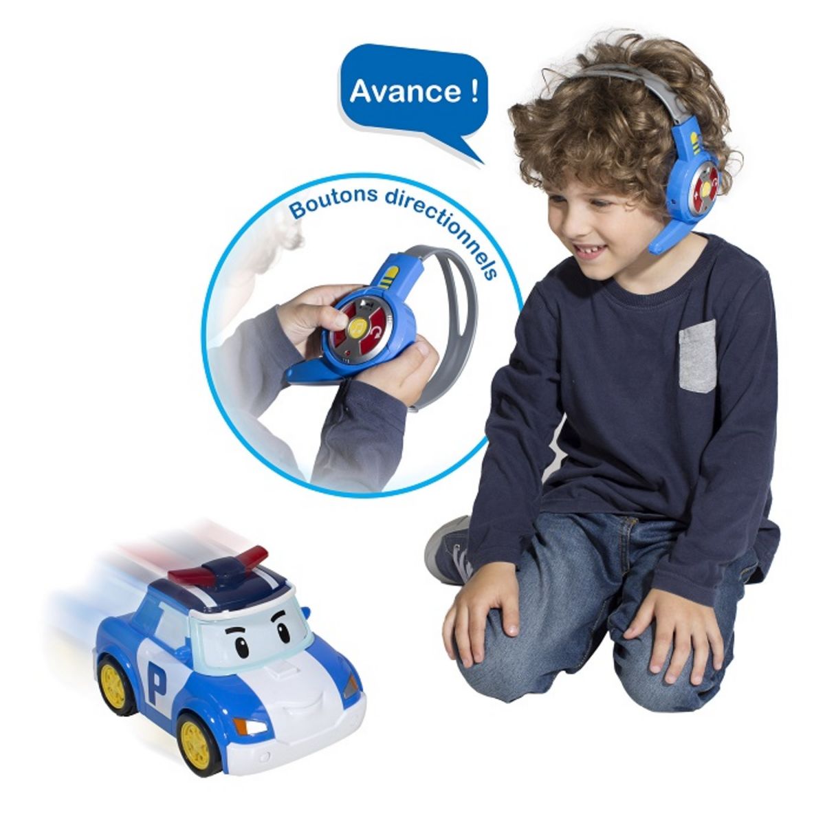 SILVERLIT Voiture Poli avec commande vocale