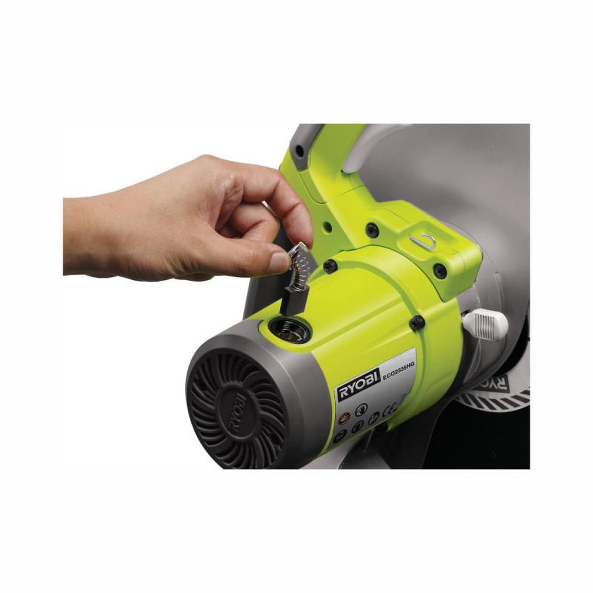Voir la diapositive 3 : Ryobi Tronçonneuse à métaux électrique RYOBI 2300W 355mm ECO2335HG