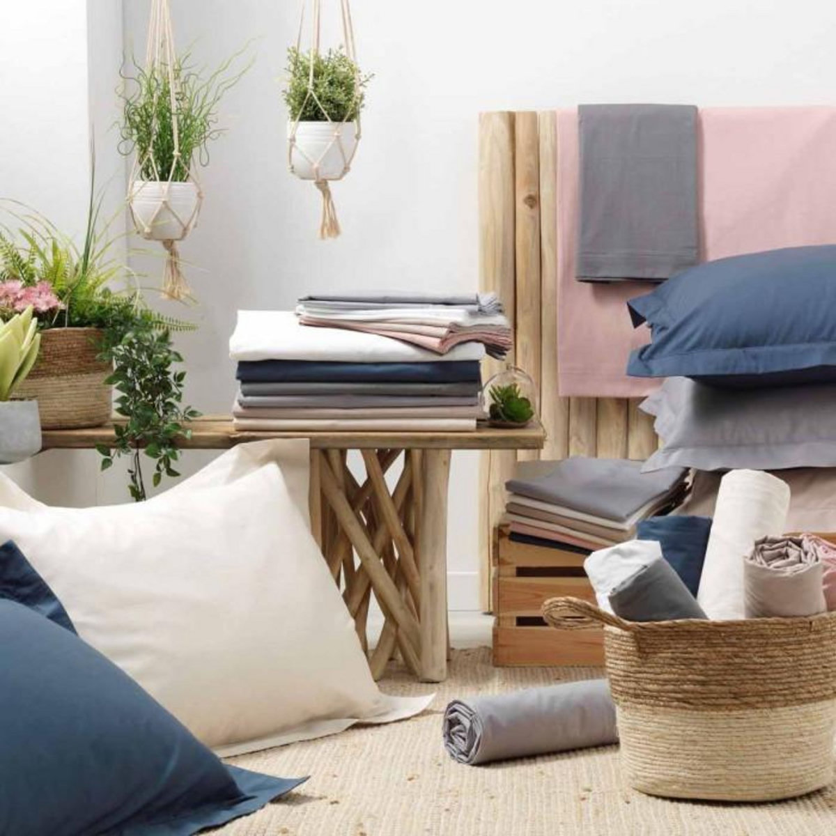 Paris Prix Taie de Traversin  Percaline  85x185cm Gris